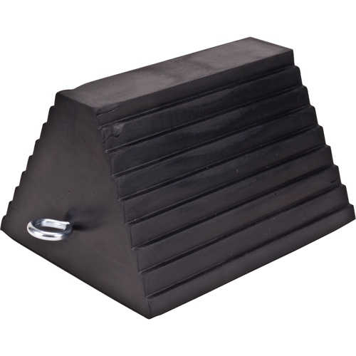 Wheel Chock, 9" x 8" x 6", Black Haskins Industrial Inc.