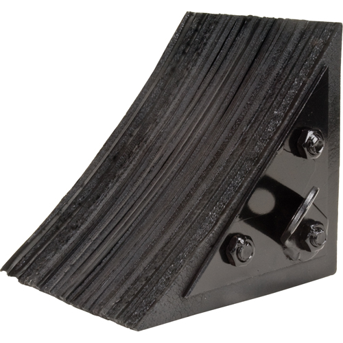 Wheel Chock, 8" x 8" x 8", Black Haskins Industrial Inc.