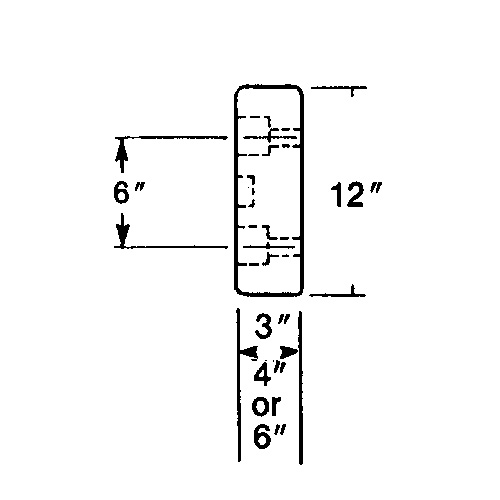 Butoirs de quai en caoutchouc moul&eacute;s, Caoutchouc, 30" la x 4" p x 10" h Haskins Industrial Inc.