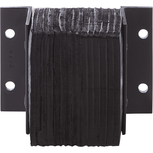 Laminated Dock Bumpers, Horizontal, Rubber, 14" W x 4" D x 12" H Haskins Industrial Inc.