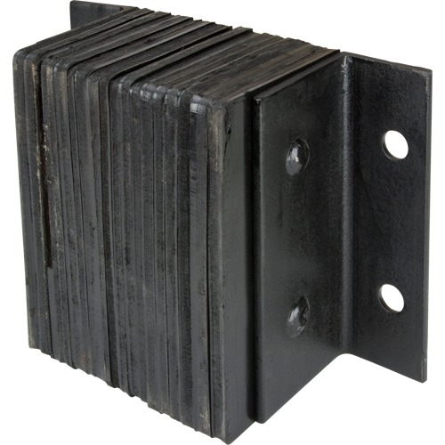 Laminated Dock Bumpers, Horizontal, Rubber, 12" W x 6" D x 10" H Haskins Industrial Inc.