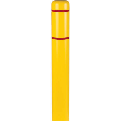 Polyethylene Bollard Covers, 6-5/8" Dia. x 60" L, Yellow Haskins Industrial Inc.