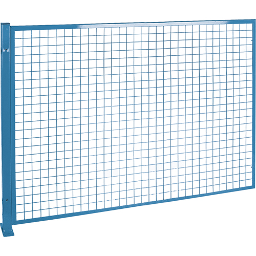 Perimeter Guards - Mesh Style, 4' H x 8' W, Blue Haskins Industrial Inc.