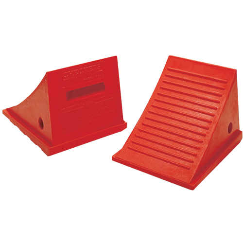 Cales-roue pour usage g&eacute;n&eacute;ral, Polyur&eacute;thane, Orange, 9" la x 11-1/2" p x 8-1/2" h Haskins Industrial Inc.