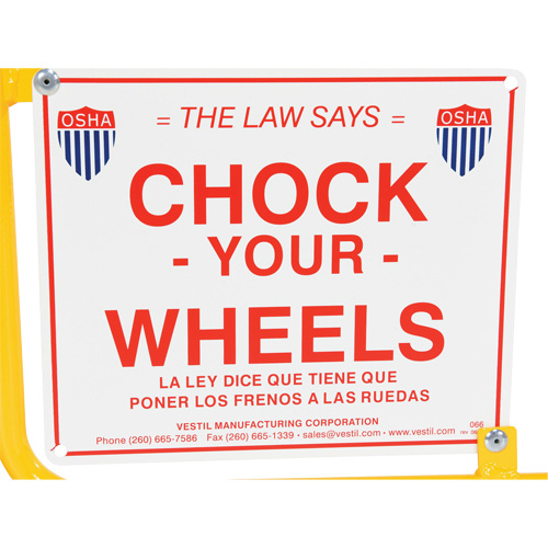 Flag Rail Chock Haskins Industrial Inc.