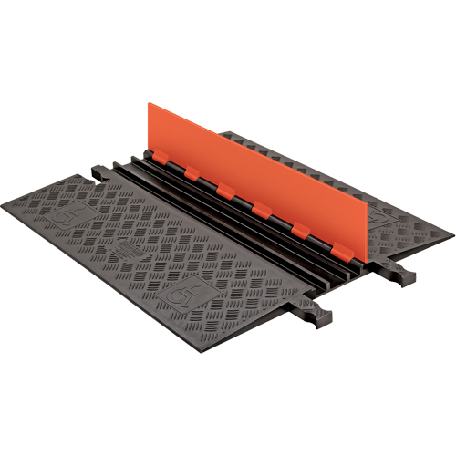 Protecteur de c&acirc;ble ADA/DDA &agrave; profil bas Guard Dog, 3 canaux, 36" lo x 30,3" la x 1,25" h Haskins Industrial Inc.