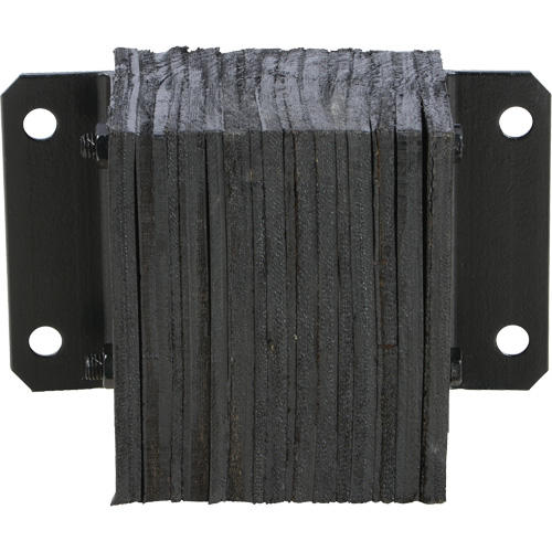 Laminated Dock Bumper, Horizontal, Rubber, 12" W x 6" D x 10" H Haskins Industrial Inc.