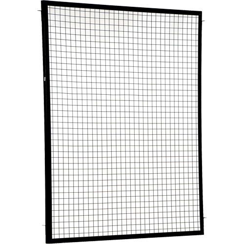 Adjustable Perimeter Guard Panel, 6' H x 5' W, Black Haskins Industrial Inc.