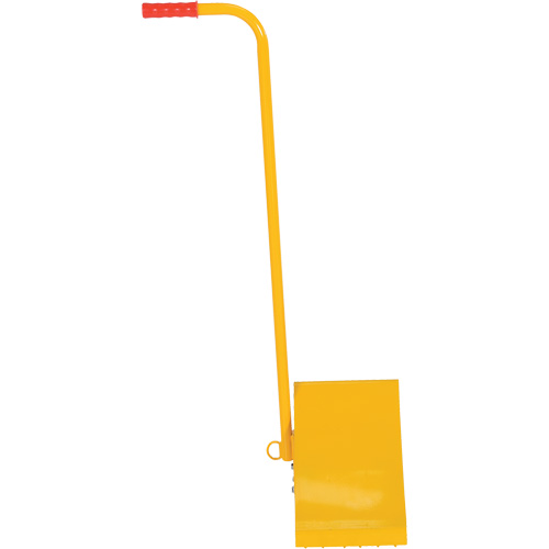 Ergo Handle Wheel Chock, Steel, Yellow, 8" W x 10-3/4" D x 9-1/8" H Haskins Industrial Inc.