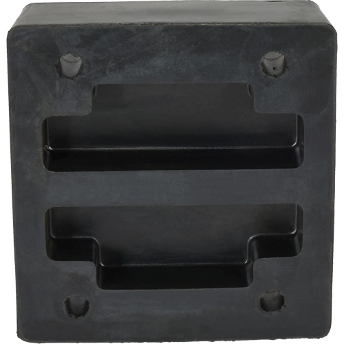 Molded Dock Bumper, Reinforced Rubber, 12" W x 4" D x 13" H Haskins Industrial Inc.
