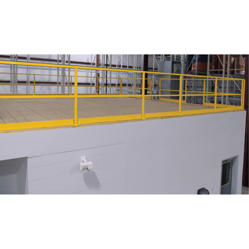 Barri&egrave;re de s&eacute;curit&eacute; pour mezzanine, 68-1/2" lo x 42" ha, 80-1/16" &eacute;lev&eacute;e, Jaune Haskins Industrial Inc.