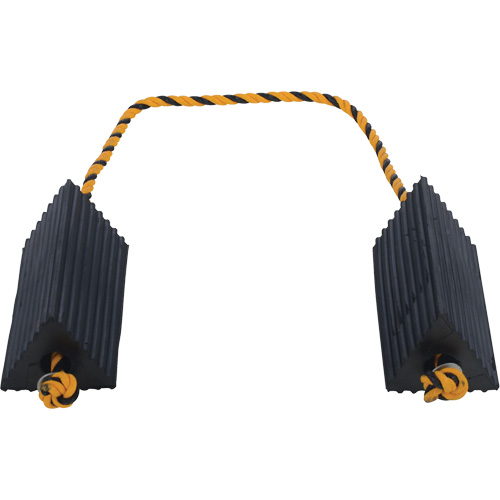 Airline Wheel Chock, 5" x 10" x 4-1/2", Black Haskins Industrial Inc.