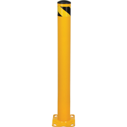 Bollard, Steel, 42" H x 4-1/2" W, Yellow Haskins Industrial Inc.
