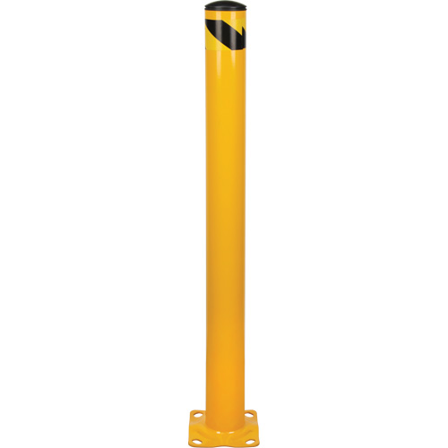 Bollard, Steel, 48" H x 4-1/2" W, Yellow Haskins Industrial Inc.