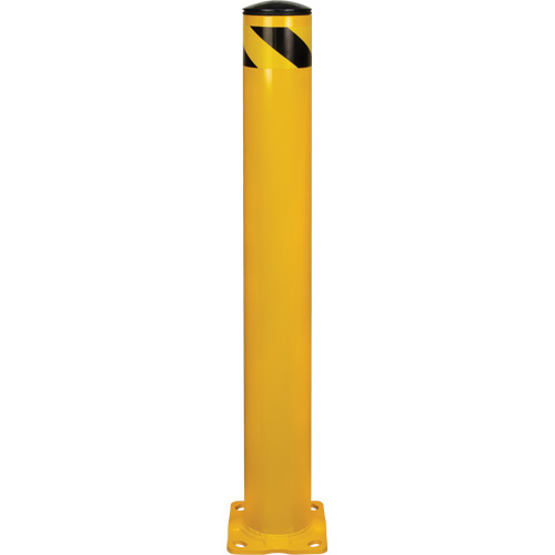 Butoir de s&eacute;curit&eacute;, Acier, 42" h x 5-1/2" la, Jaune Haskins Industrial Inc.