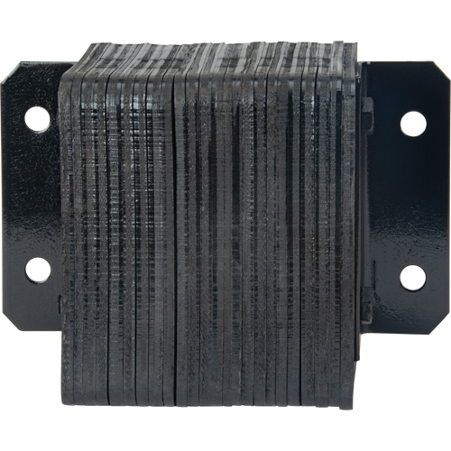 Laminated Dock Bumpers, Horizontal, Rubber, 12" W x 6" D x 10" H Haskins Industrial Inc.
