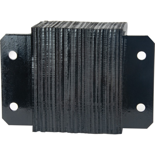 Laminated Dock Bumpers, Horizontal, Rubber, 12" W x 6" D x 10" H Haskins Industrial Inc.