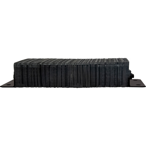 Laminated Dock Bumpers, Horizontal, Rubber, 24" W x 4" D x 12" H Haskins Industrial Inc.
