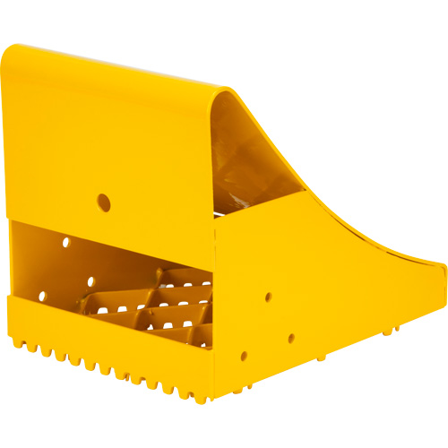 Cales-roue pour la glace, Acier, Jaune, 8-1/16" la x 10-5/8" p x 8-13/16" h Haskins Industrial Inc.