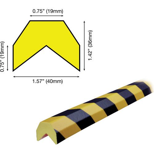 AA Profile 5M Corner Protection Bumper Guard Haskins Industrial Inc.