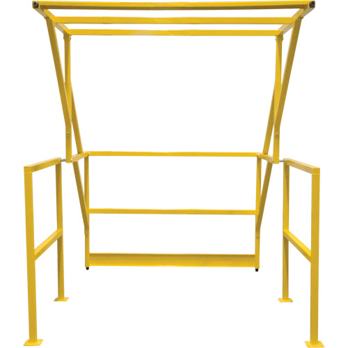 Barri&egrave;re de s&eacute;curit&eacute; pour mezzanine, 70" lo x 77" ha, 78" &eacute;lev&eacute;e, Jaune Haskins Industrial Inc.