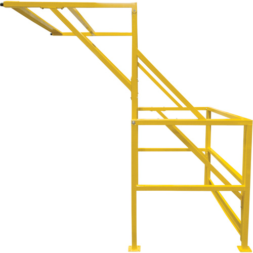 Barri&egrave;re de s&eacute;curit&eacute; pour mezzanine, 70" lo x 77" ha, 78" &eacute;lev&eacute;e, Jaune Haskins Industrial Inc.