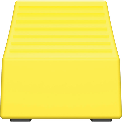 Cale de roue ultra-robuste pour l'exploitation mini&egrave;re Checkers Safety sans support, PEHD, Jaune, 14-1/2" la x 17-1/2" p x 16" h Haskins Industrial Inc.