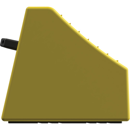 Cale de roue ultra-robuste pour l'exploitation mini&egrave;re Checkers Safety sans support, PEHD, Jaune, 14-1/2" la x 17-1/2" p x 16" h Haskins Industrial Inc.