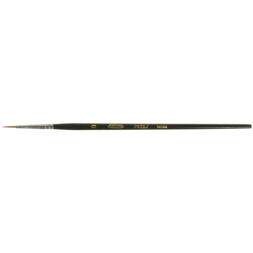 Pinceau d'artiste, Largeur de la brosse de 1/16", Martre rouge, Manche &agrave; Bois Haskins Industrial Inc.