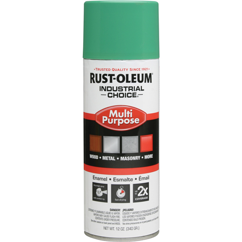 Industrial Choice&reg; 1600 System Multi-Purpose Enamel Spray Paint, Safety Green, Gloss, 12 oz., Aerosol Can Haskins Industrial Inc.