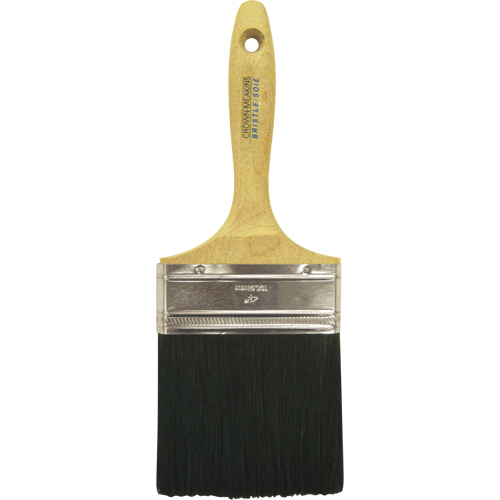 Straight Wall Paint Brush, Bristle, Wood Handle, 4" Width Haskins Industrial Inc.