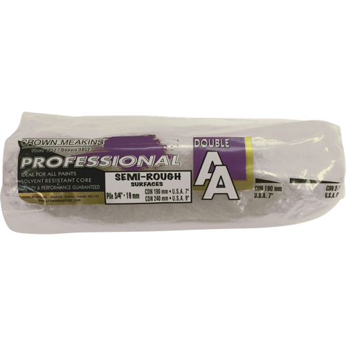 Professional AA Synthetic Paint Roller Cover, 19 mm (3/4") Nap, 240 mm (9-1/2") L Haskins Industrial Inc.