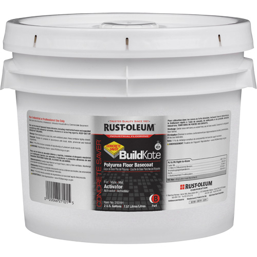 Appr&ecirc;t pour rev&ecirc;tement de sol polyur&eacute;e Concrete Saver BuildKote Partie B, 2 gal., Seau, Transparent/Base &agrave; teinter Haskins Industrial Inc.