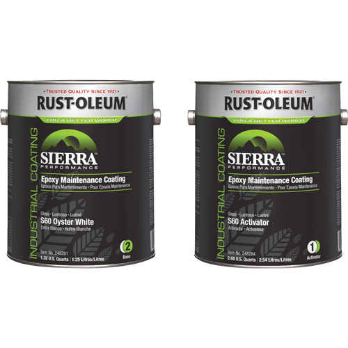 Trousse de rev&ecirc;tement dentretien &eacute;poxydique &agrave; base deau Sierra S60, Gallon, Blanc Haskins Industrial Inc.
