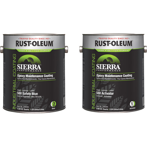 Trousse de rev&ecirc;tement dentretien &eacute;poxydique &agrave; base deau Sierra S60, Gallon, Bleu Haskins Industrial Inc.