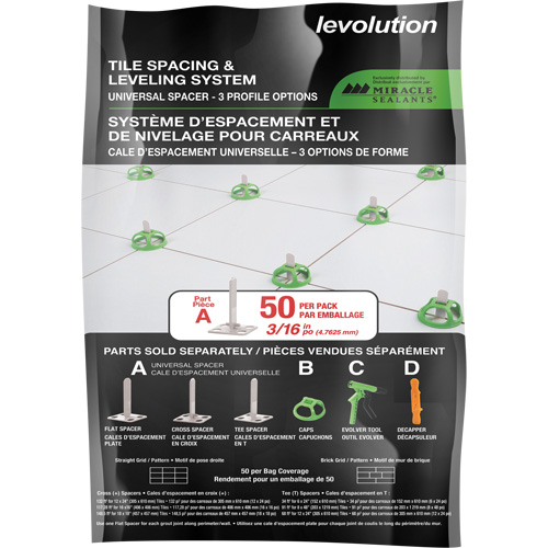 Miracle Sealants&reg; Levolution Universal Spacer Haskins Industrial Inc.
