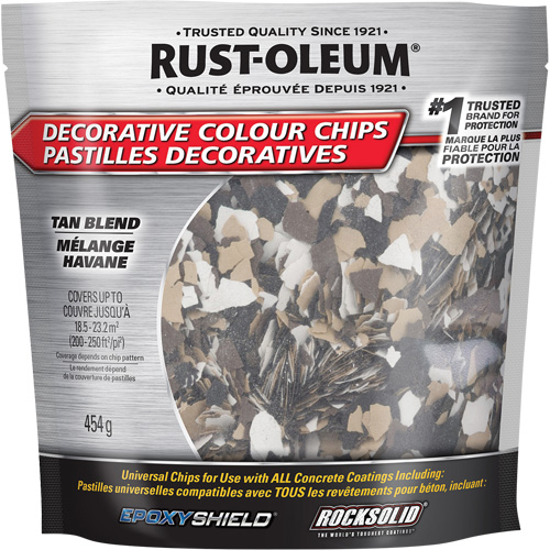 Decorative Colour Chips, 474 g, Bag, Tan Blend Haskins Industrial Inc.