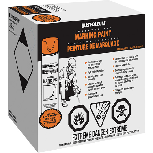 Inverted Marking Paint Spray, Aerosol Can Haskins Industrial Inc.