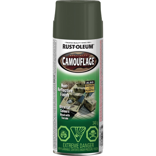 Specialty Camouflage Paint, Aerosol Can, Army Green Haskins Industrial Inc.