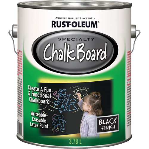 Peinture sp&eacute;cialis&eacute;e pour tableau noir, 3,78 L, Gallon, Noir Haskins Industrial Inc.