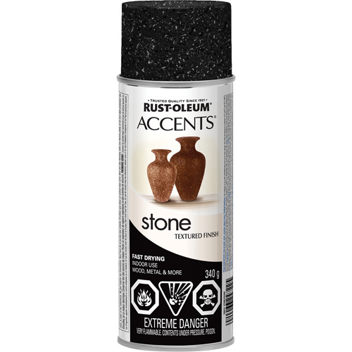 Accents&reg; Stone Creations Spray Paint, Aerosol Can, Black Granite Haskins Industrial Inc.