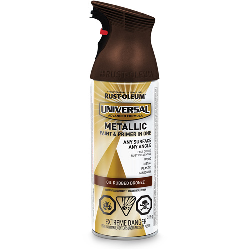 Universal&reg; Spray Paint, Oil Rubbed Bronze, Metallic, Aerosol Can Haskins Industrial Inc.