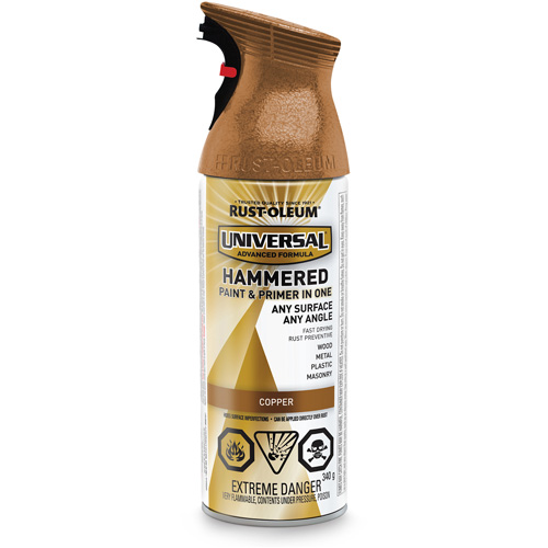 Universal&reg; Paint & Primer In One Spray Paint, Copper, Hammered, Aerosol Can Haskins Industrial Inc.