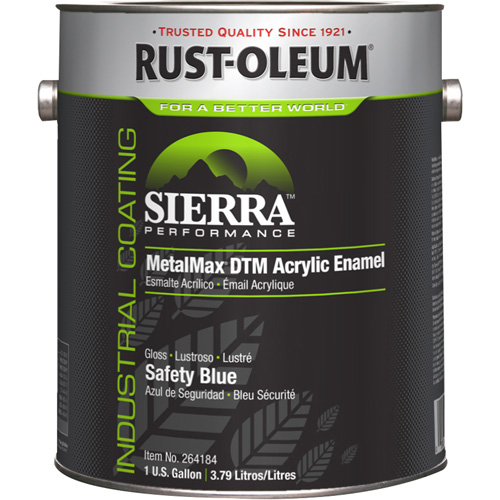 Sierra Performance MetalMax&reg; Plus DTM Acrylic Enamel, Gallon, Blue Haskins Industrial Inc.