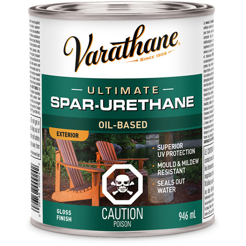 Rev&ecirc;tement &agrave; fini diamant pour bois Varathane, 946 ml, Transparent, Brillant Haskins Industrial Inc.