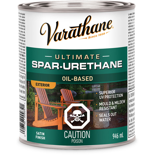 Rev&ecirc;tement &agrave; fini diamant pour bois Varathane, 946 ml, Transparent, Satin Haskins Industrial Inc.