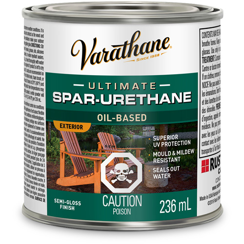 Varathane&reg; Diamond Outdoor Wood Finish, 236 ml, Clear, Semi-Gloss Haskins Industrial Inc.