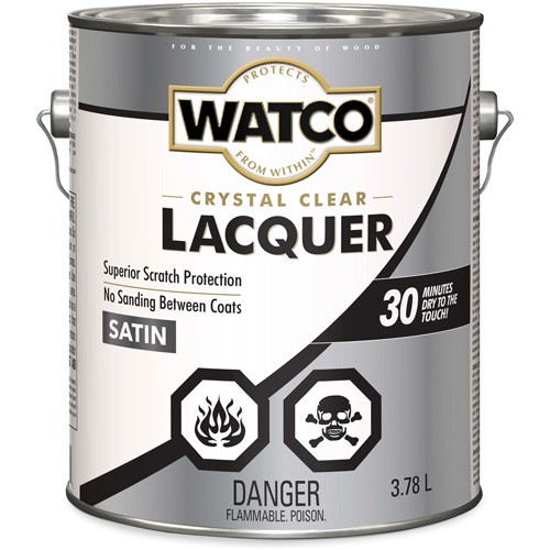 Laque pour bois Watco, 3,78 L, Transparent, Satin Haskins Industrial Inc.
