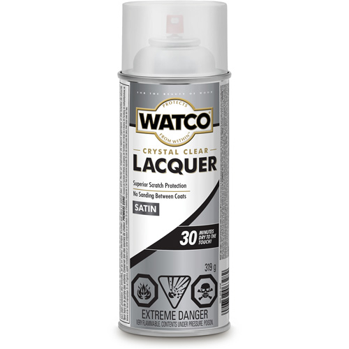 Watco&reg; Lacquer Wood Finish, 319 g, Clear, Satin Haskins Industrial Inc.