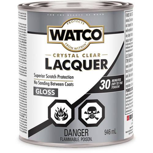 Watco&reg; Lacquer Wood Finish, 946 ml, Clear, Gloss Haskins Industrial Inc.